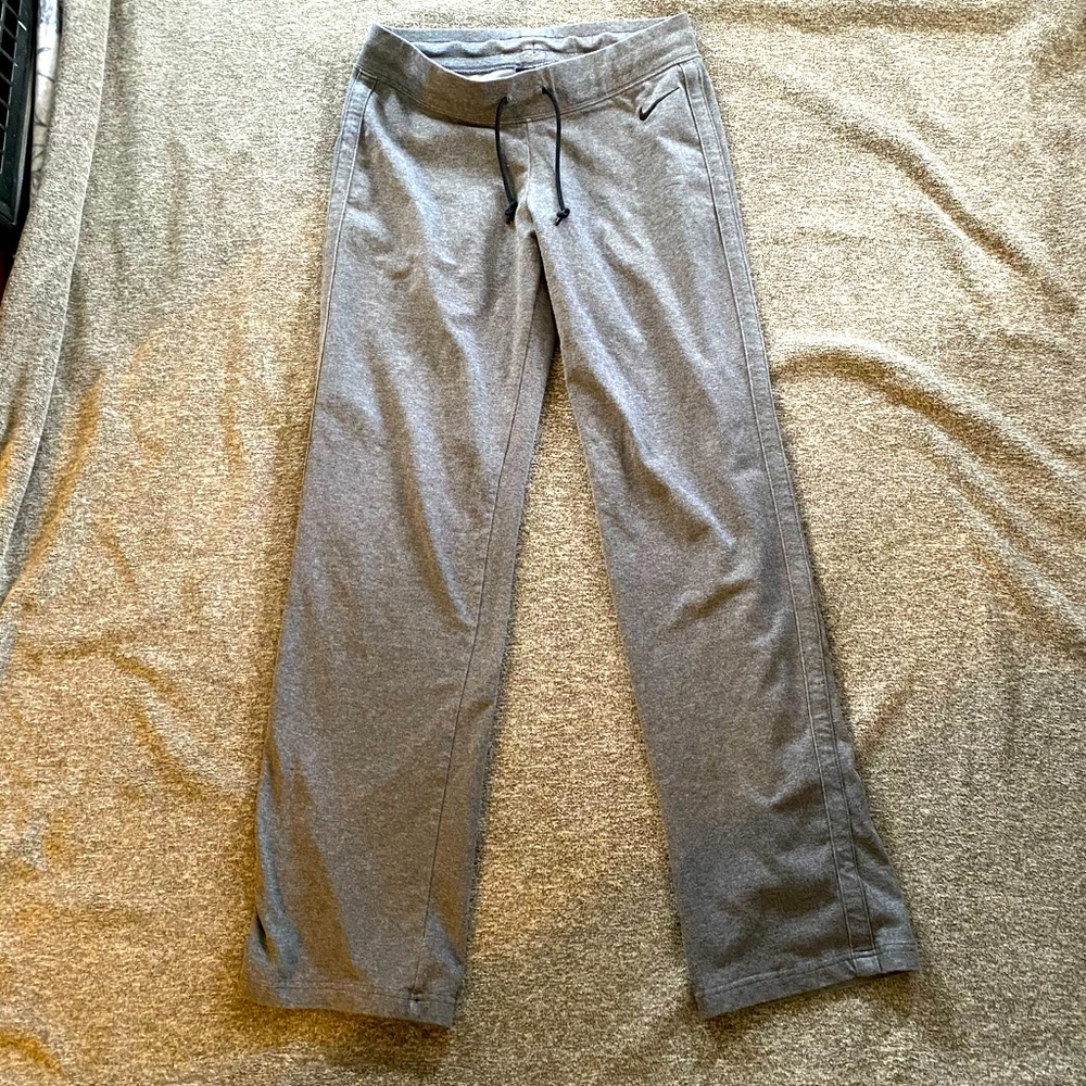 Grey Nike Flare Yoga Pants Size Medium